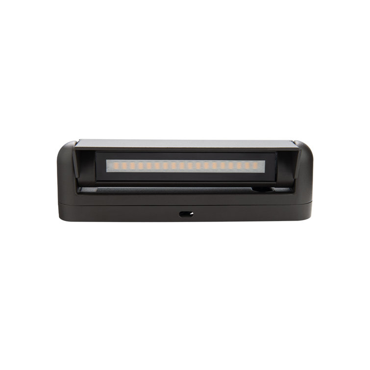 Black Adjustable LED Pathway Light with Riser and Stem Kit