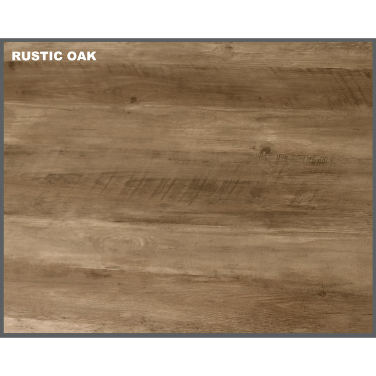 Rustic Oak L-Shaped Farmhouse Corner Desk with Drawer