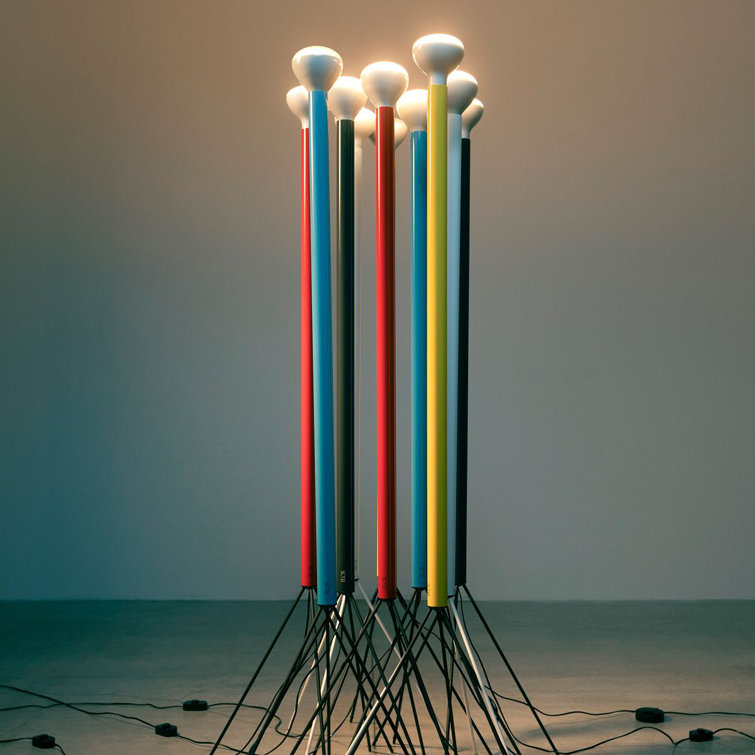 Anthracite Minimalist Floor Lamp with Tripod Base