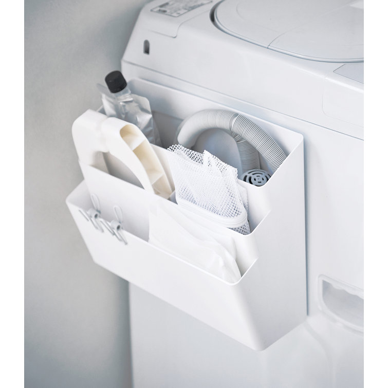 Magnetic Multipurpose White Storage Caddy with Multi-Pocket Design