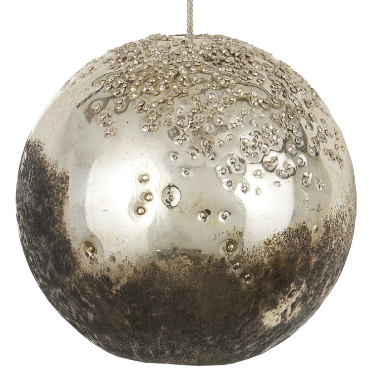 Pathos Antique Silver 7-Light LED Globe Island Pendant