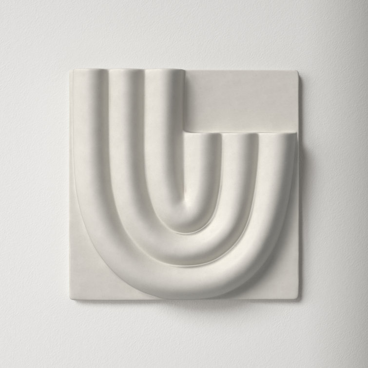 Handcrafted Square White Ceramic Wall Planter