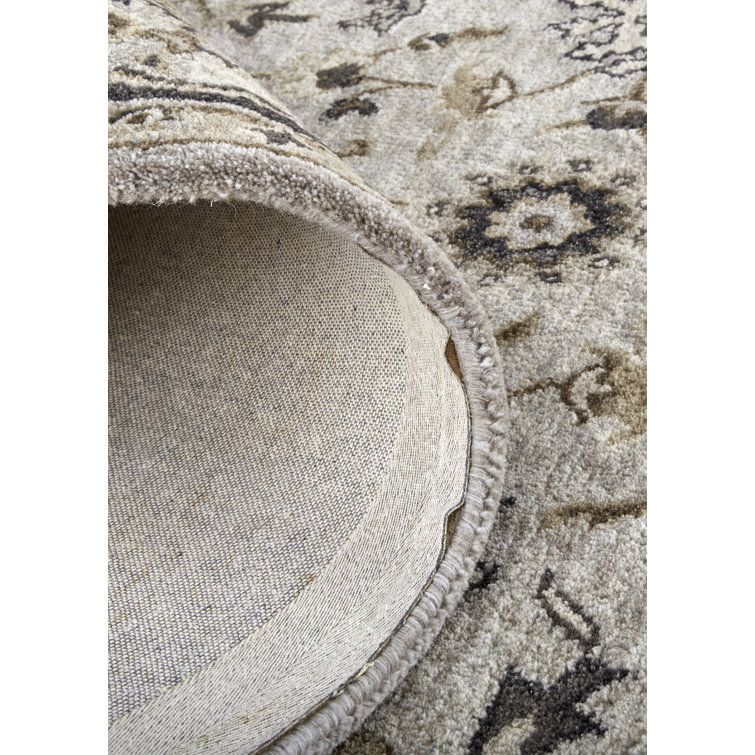 Eaton Traditional Gray and Taupe Hand-Tufted Wool Area Rug 8' x 11'