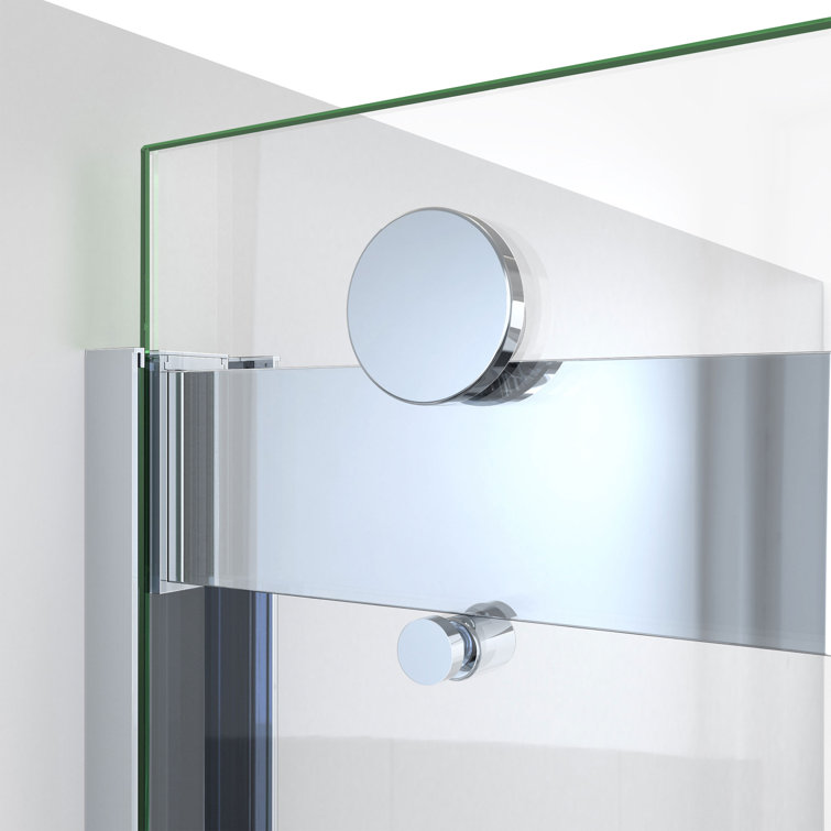 Sapphire-V Chrome and Clear Glass Sliding Tub Door