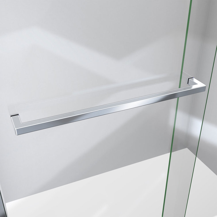 Sapphire-V Chrome and Clear Glass Sliding Tub Door