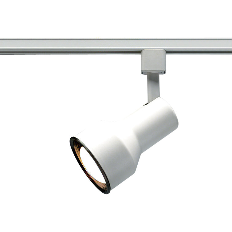 White Adjustable Step Cylinder Track Head Light