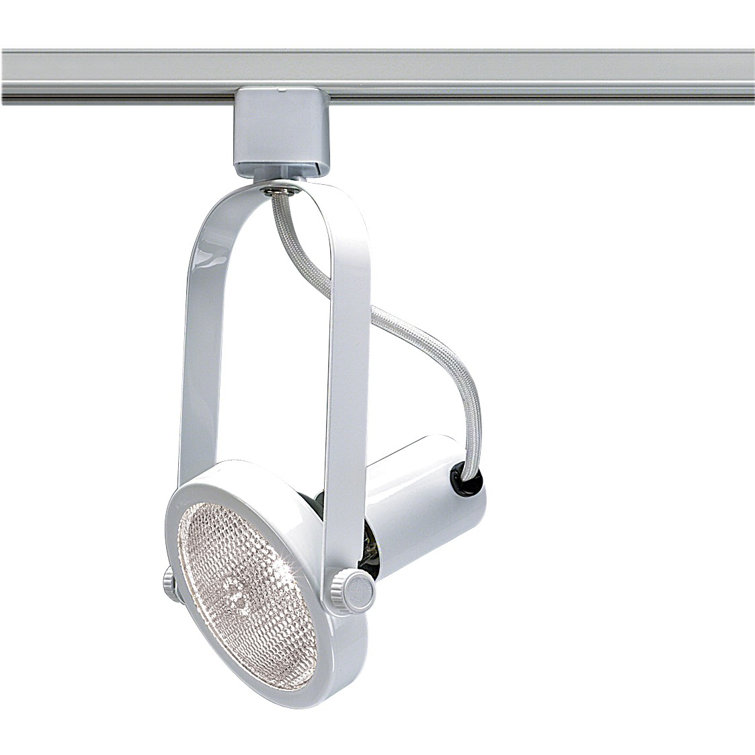 White Adjustable Gimbal Ring Track Light Head