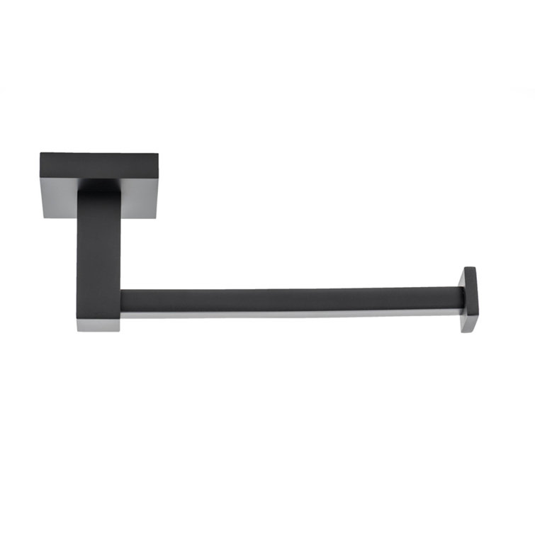 Matte Black Modern 3-Piece Bathroom Hardware Set