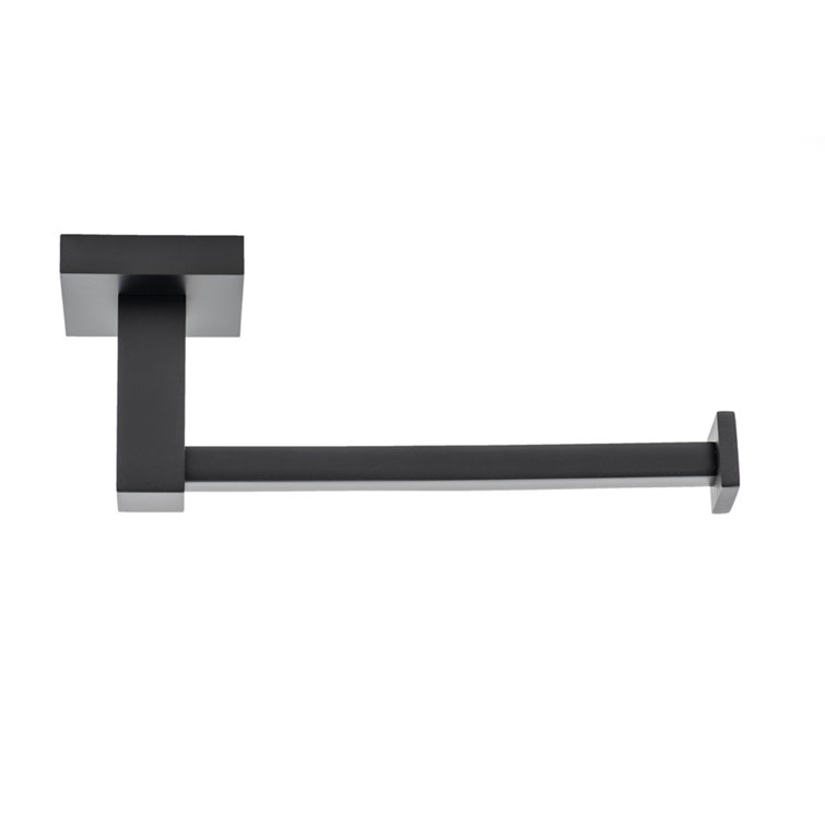 Matte Black Solid Brass 4-Piece Bathroom Hardware Set