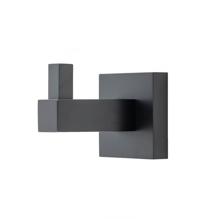 Matte Black Solid Brass 4-Piece Bathroom Hardware Set