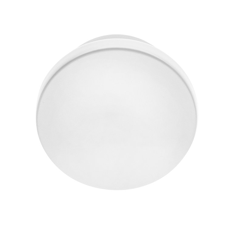 Ethan 1-1/4" Matte White Round Brass Cabinet Knob