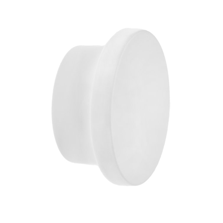 Ethan 1-1/4" Matte White Round Brass Cabinet Knob