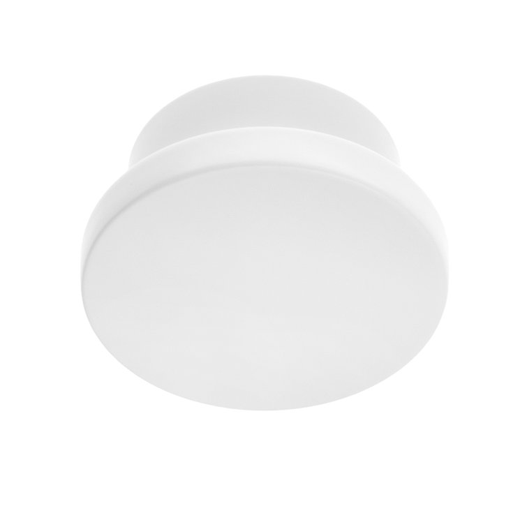 Ethan 1-1/4" Matte White Round Brass Cabinet Knob