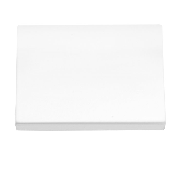 Ethan Matte White Nickel Modern Finger Pull with Mounting Hardware