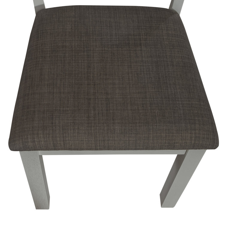 White and Gray Veneer 7-Piece Rectangular Trestle Dining Set