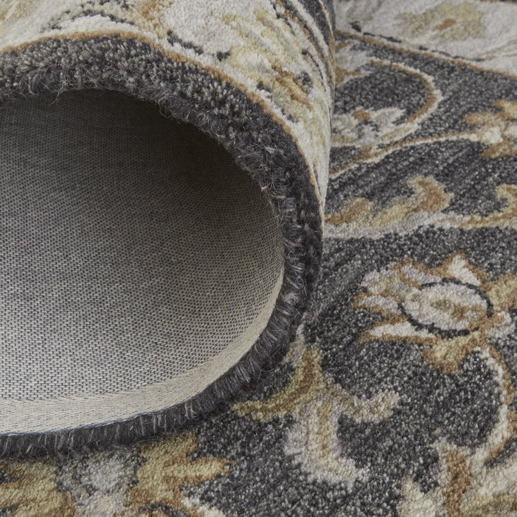 Hand-Tufted Blue and Gray Wool Rectangular Area Rug