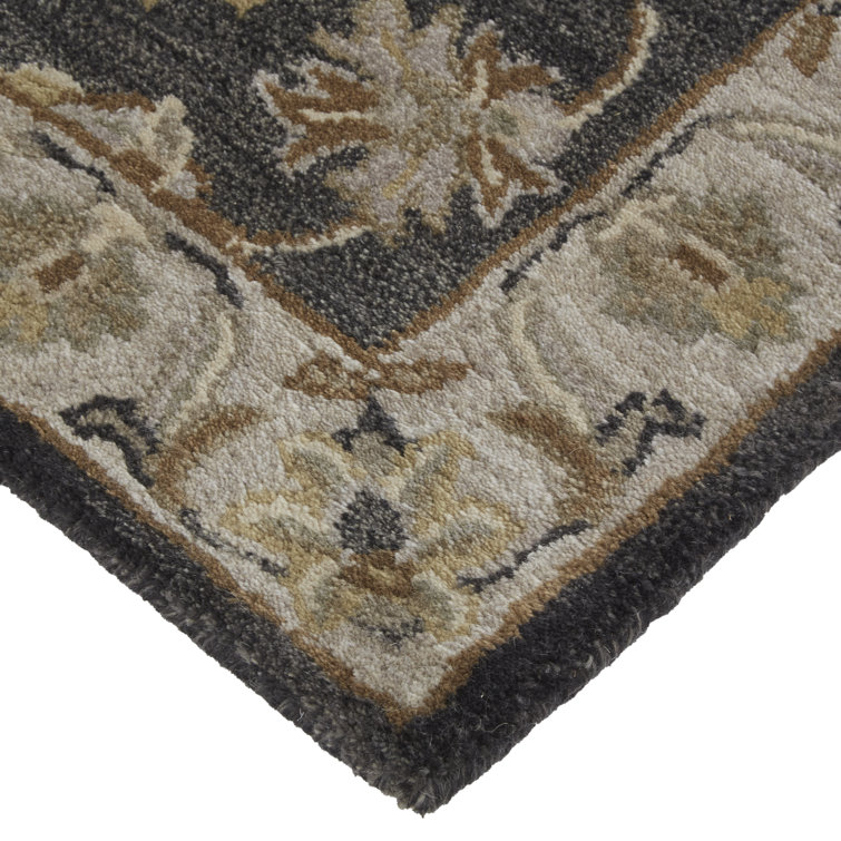 Hand-Tufted Blue and Gray Wool Rectangular Area Rug