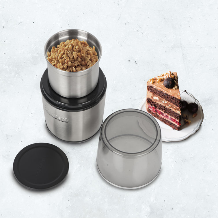 Stainless Steel Electric Spice and Nut Grinder with Safety Lock