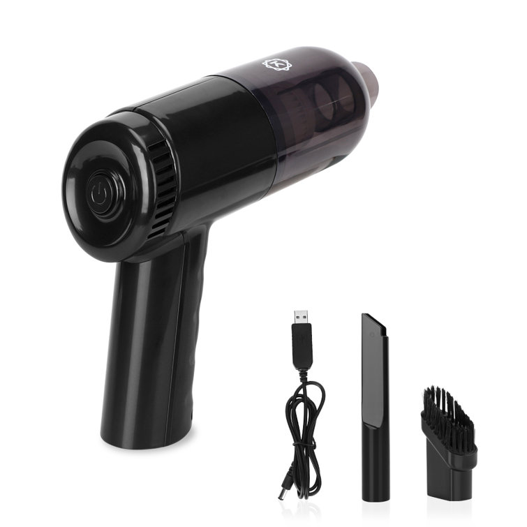 Portable Cordless Black Handheld Car Vacuum with Washable Filter
