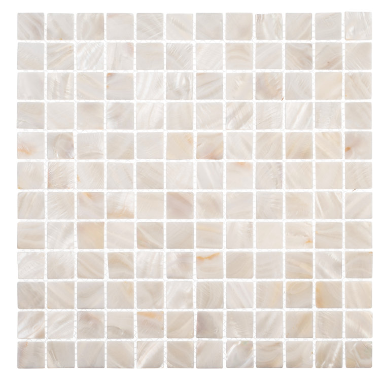 Otzar 12" x 12" Brown Shell Mosaic Tile