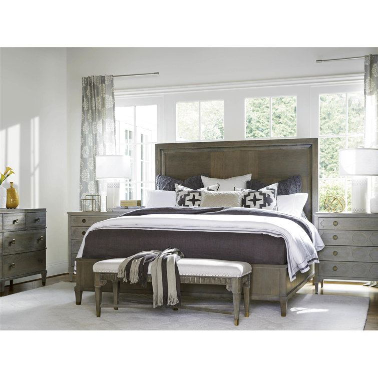 Transitional Smoke on the Water 4-Drawer Oak Dresser
