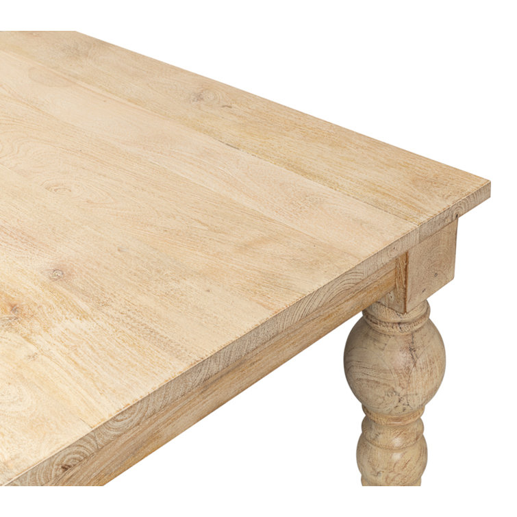 Jocelyn Natural Mango Wood Square Dining Table