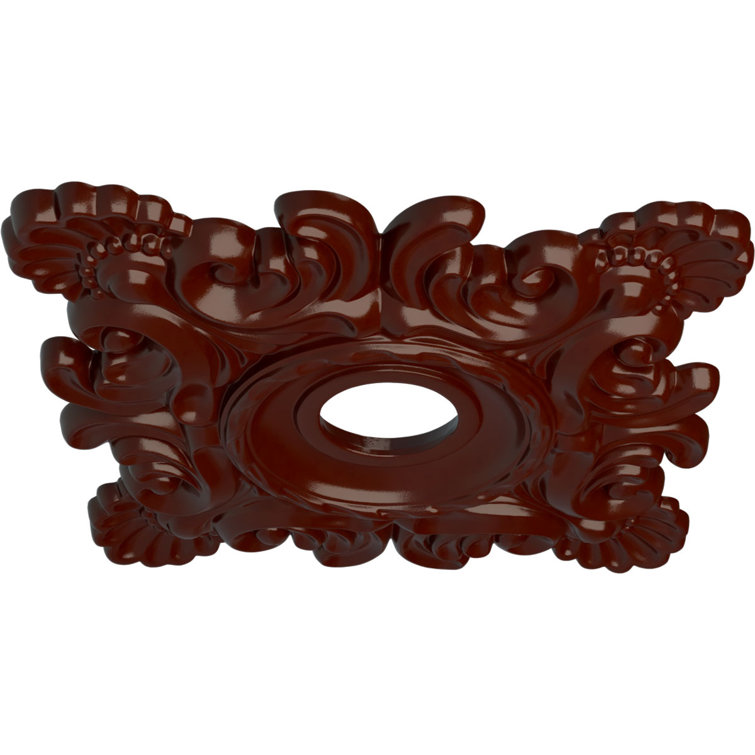Brushed Mahogany Ornate Polyurethane Ceiling Medallion