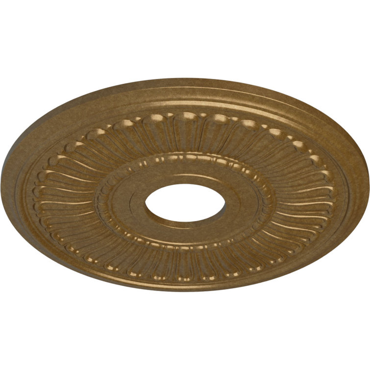 Melonie Pale Gold Urethane Ceiling Medallion 16"
