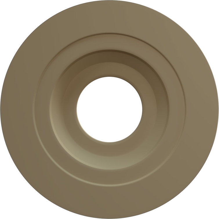 Jet Black Polyurethane Leaf Ceiling Medallion