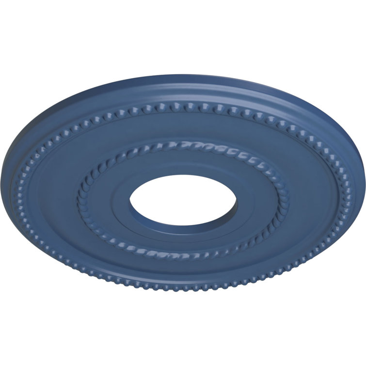 Americana Blue Hand-Painted Polyurethane Ceiling Medallion