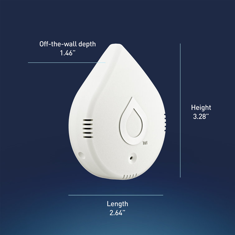 Moen Flo Smart White Battery-Powered Water Leak Detector