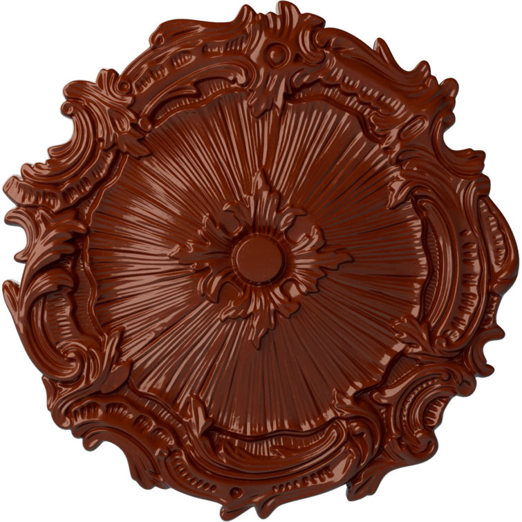 Firebrick Polyurethane Ornate Ceiling Medallion, 16.75 inches