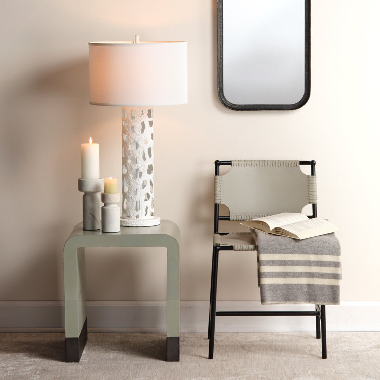 Apollo White Marble Contemporary Candlestick