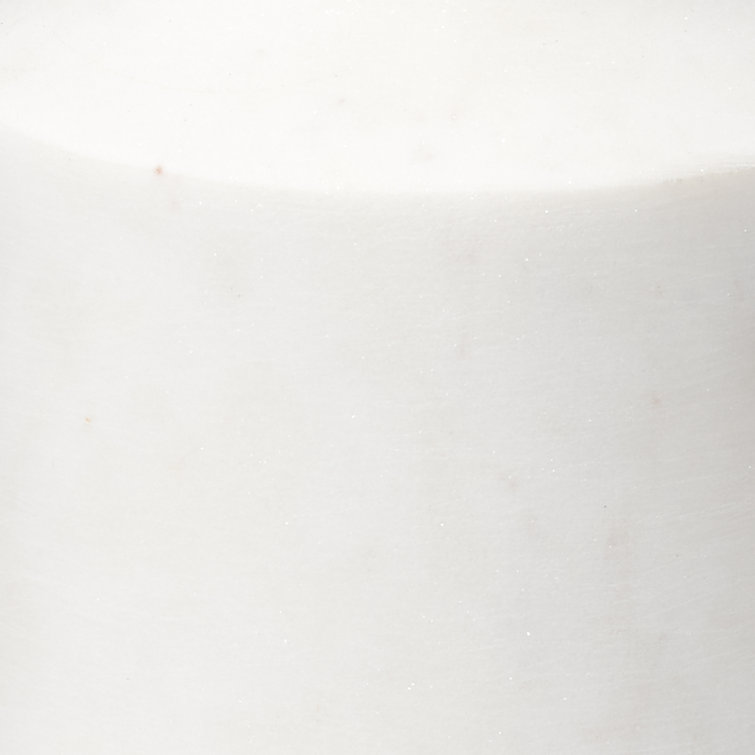 White Marble Contemporary Candlestick Set of 2