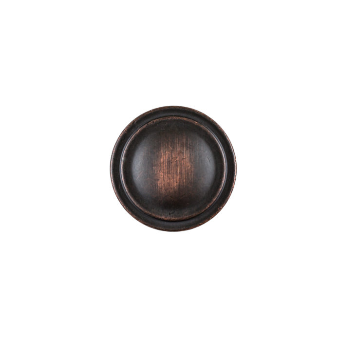 Boise Round Oil Rubbed Bronze Cabinet Knob with Mounting Hardware
