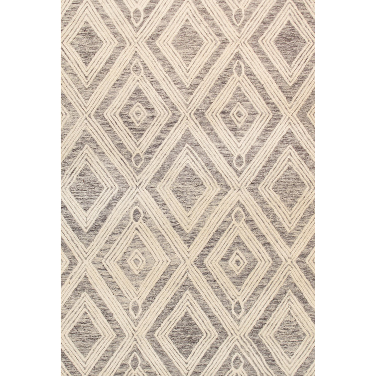Ivory Elegance Hand-Tufted Wool Rectangular Area Rug 12' x 15'