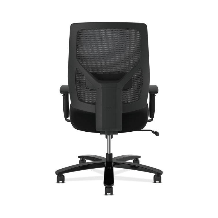 Modern High-Back Black Mesh & Fabric Big and Tall Office Chair