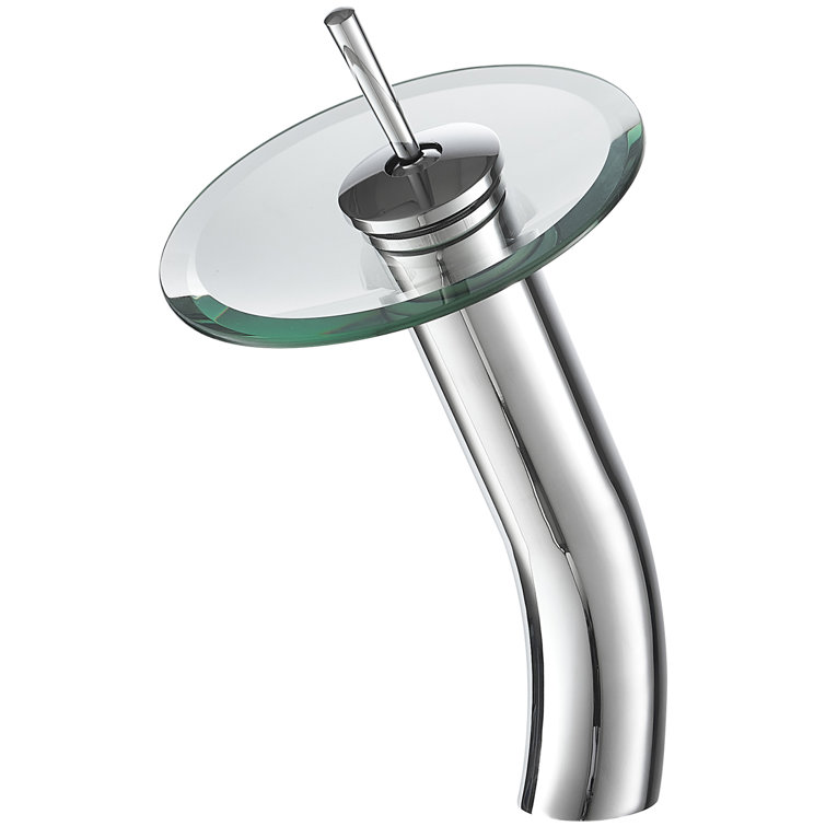 Polished Chrome Waterfall Single Handle Vessel Sink Faucet