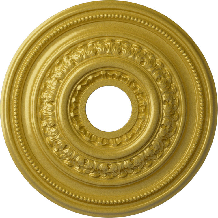 Rich Gold Ornate Round Ceiling Medallion