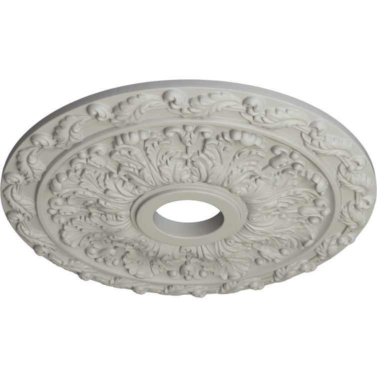 Pot of Cream Polyurethane Spring Leaf Ceiling Medallion