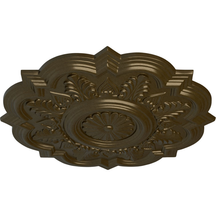 Deria Hand-Painted Brass Ceiling Medallion