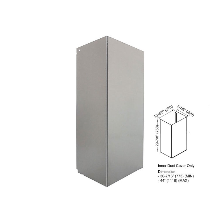 Stainless Steel Chimney Extension for Range Hoods