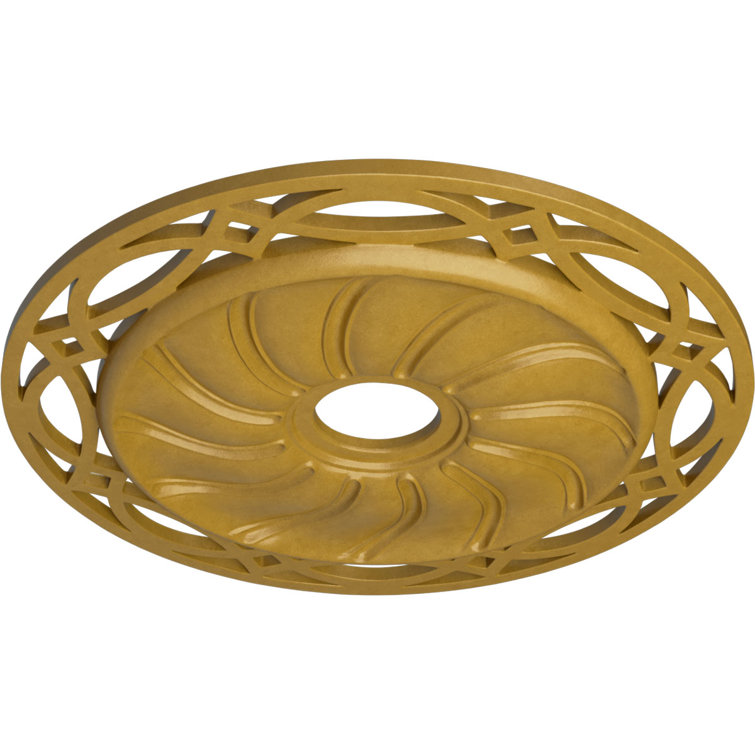 Iridescent Gold Decorative Ceiling Medallion