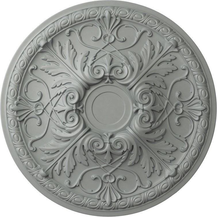Primed Gray 26" Urethane Tristan Ceiling Medallion