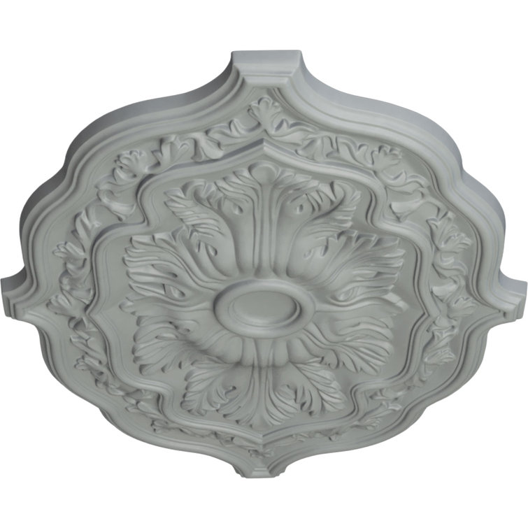Pesaro Primed Polyurethane 36" x 26" Ceiling Medallion