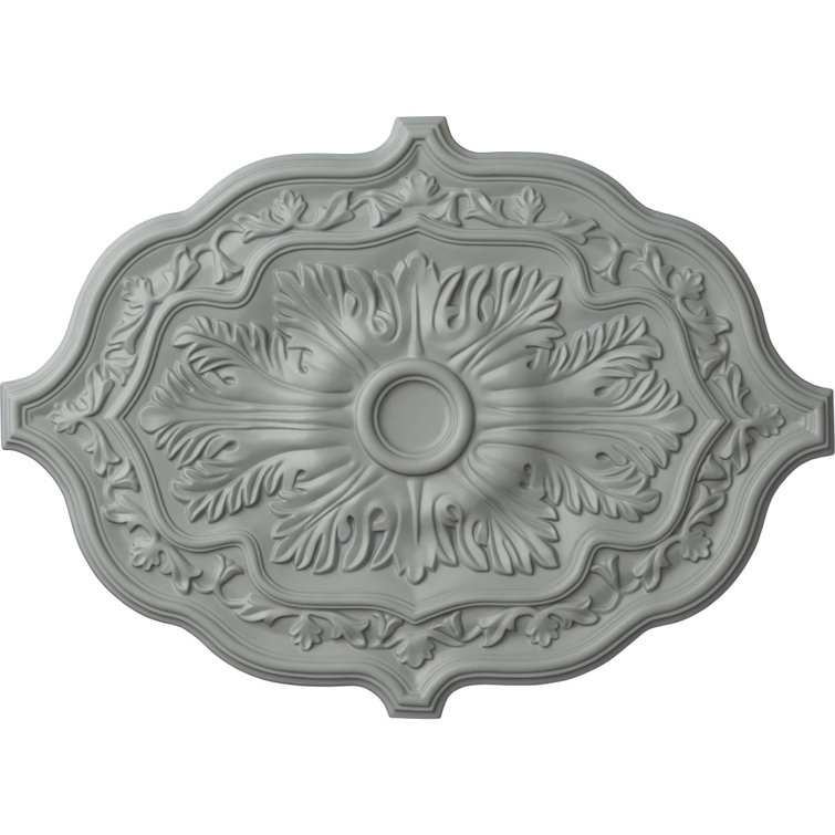 Pesaro Primed Polyurethane 36" x 26" Ceiling Medallion