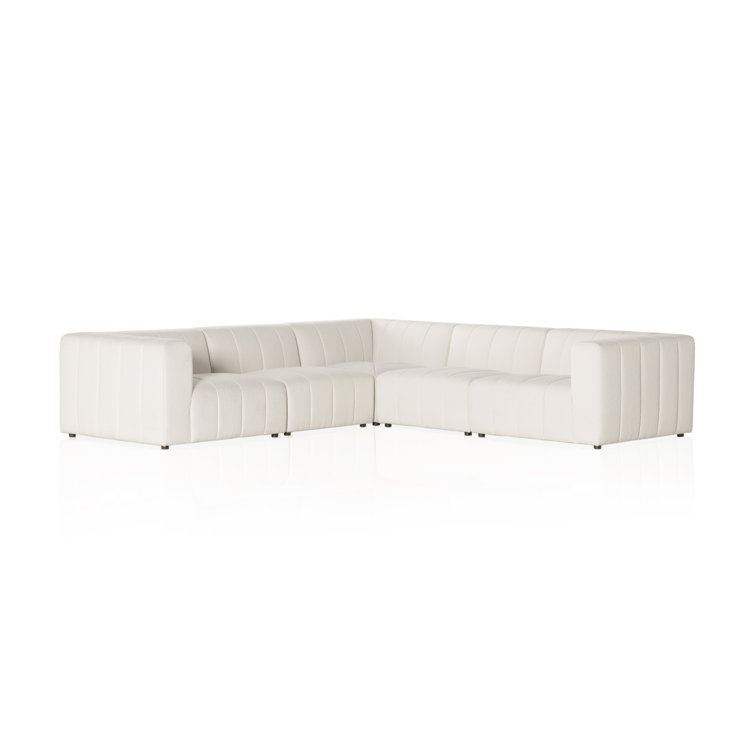 Fayette Cloud Tufted 5-Piece L-Shaped Modular Sectional
