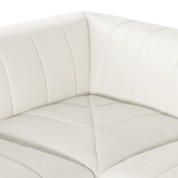 Fayette Cloud Tufted 5-Piece L-Shaped Modular Sectional