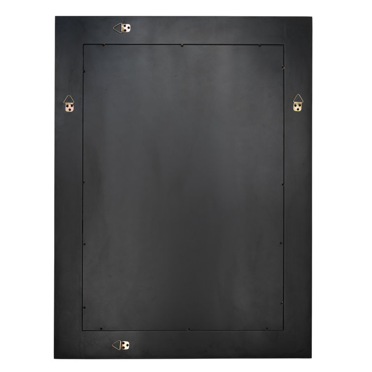 Rorschach Abstract Rectangular Wall Mirror in Indigo Blue