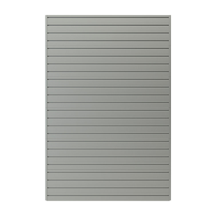 Silver 48" x 72" Slatwall Panel Pack